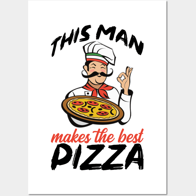 Pizza Chef Wall Art by BOOBYART